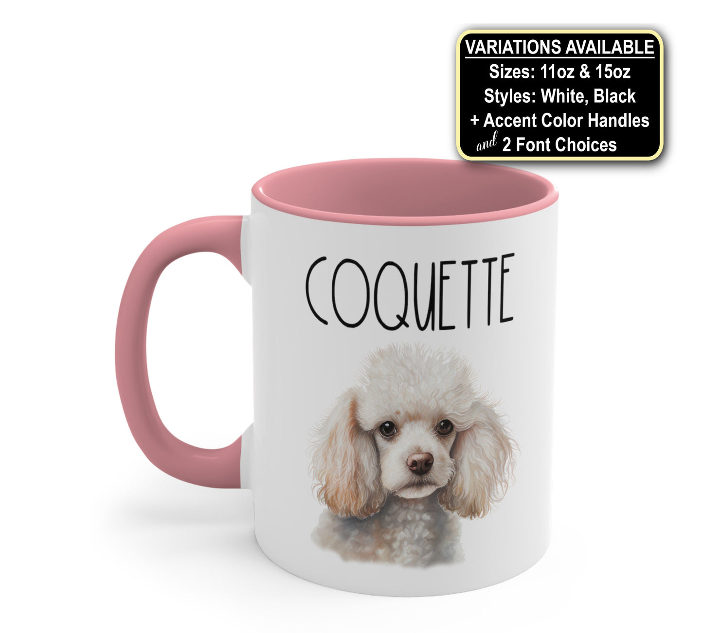Personalized Poodle Dog Mug, Dog Mom Coffee Mug, Dog Lover Mug, Pet Mug Gift, Dog Coffee Cup Dog Gift, Custom Dog Mug, Dog Mom Birthday Gift