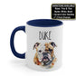 Personalized Bulldog Dog Mug, Dog Mom Coffee Mug, Dog Lover Mug, Pet Mug Birthday Gift, Dog Coffee Cup, Dog Gifts, Fur Mama Custom Dog Mug