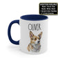 Personalized Corgi Dog Mug, Dog Mom Coffee Mug, Dog Lover Mug, Pup Pet Mug Gift, Dog Coffee Cup Gifts, Custom Dog Mug, Fur Mama Birthday