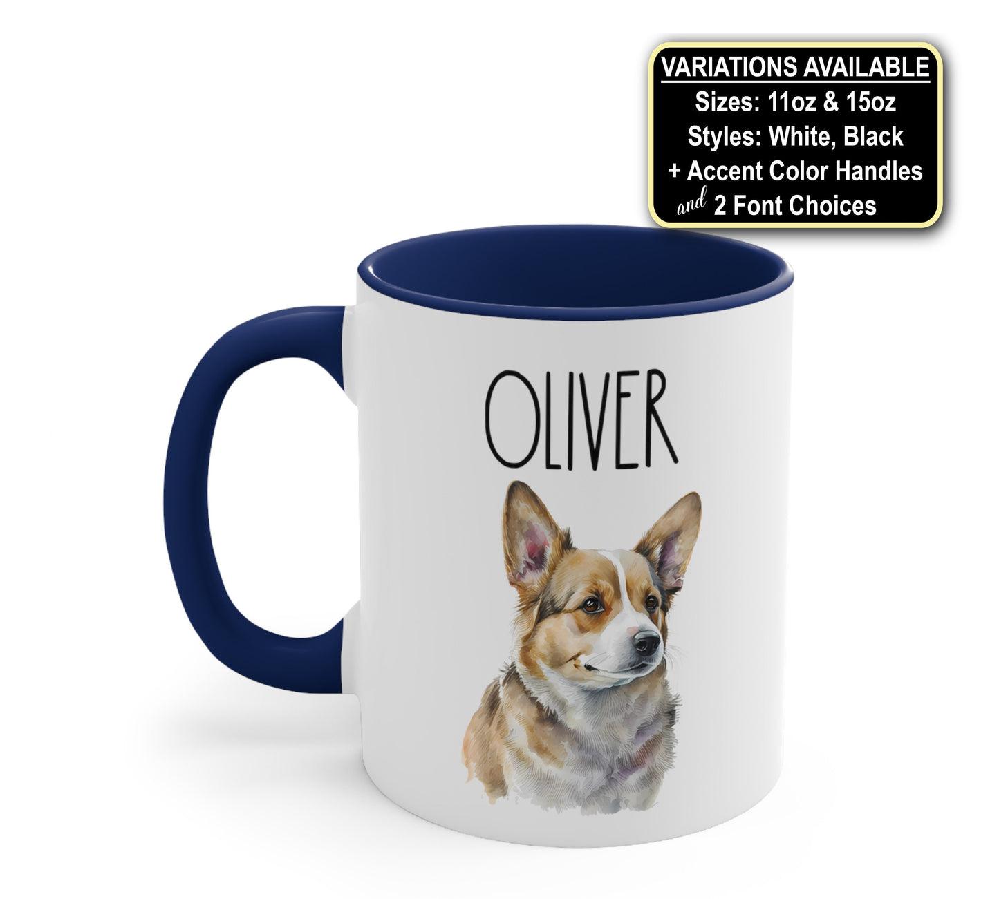 Personalized Corgi Dog Mug, Dog Mom Coffee Mug, Dog Lover Mug, Pup Pet Mug Gift, Dog Coffee Cup Gifts, Custom Dog Mug, Fur Mama Birthday