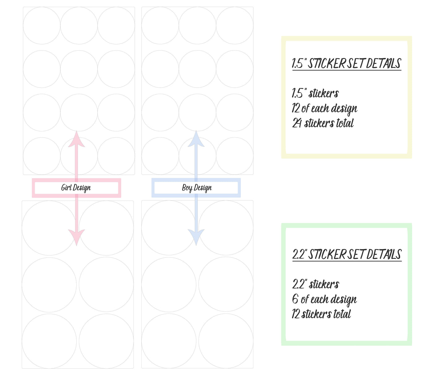 Team Guns, Team Glitter, Gender Reveal, Sticker Sheet, Party Favor Labels, Team Boy, Team Girl, Baby Shower Sticker, Pink or Blue, He or She
