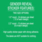 Gender Reveal, Tutus & Putters, Sticker Sheet, Gender Reveal Favors, Team Boy, Team Girl, Gift Bag Sticker, Baby Shower Sticker, Golf Ballet