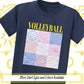 Volleyball Grid Graphic Sports Shirt, Volleyball Team Shirt, Grunge Style Game Day Shirts, School Retro Volleyball T Shirt, Volleyball Gifts