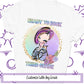 Wheelchair Little Girls Back To School Shirt, Ready To Rock, Special Needs First Day Of School, Disability Sped Elementary School Custom Tee