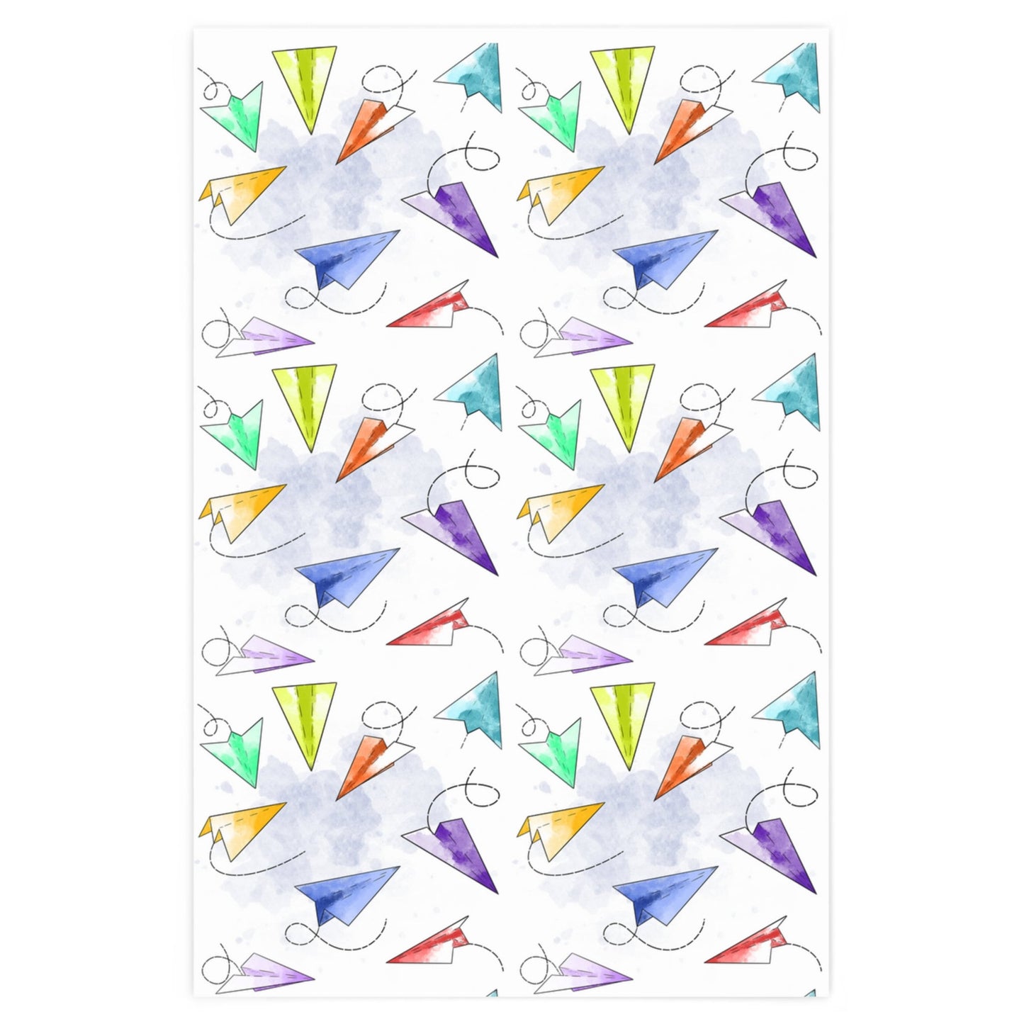 Paper Airplane Gift Wrap, Kids Wrapping Paper Roll, Plane Birthday Wrapping Gift Paper, Xmas Wrapping, Funny Wrapping Paper for Teacher Gift
