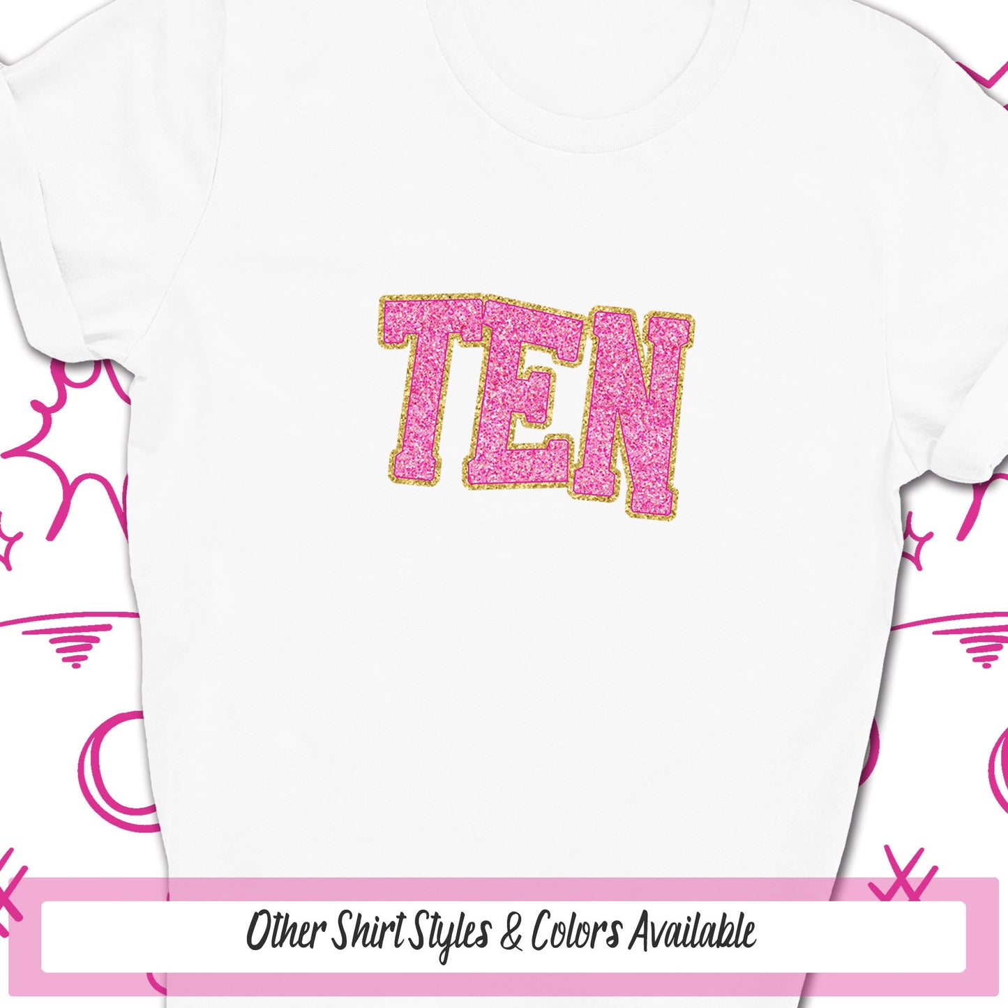 10th Birthday Shirt, Tenth Birthday Girl Tshirt, Birthday Girl Outfit, 10 Birthday Shirt, Girls Birthday Shirt, Ten Years Old Birthday Gift