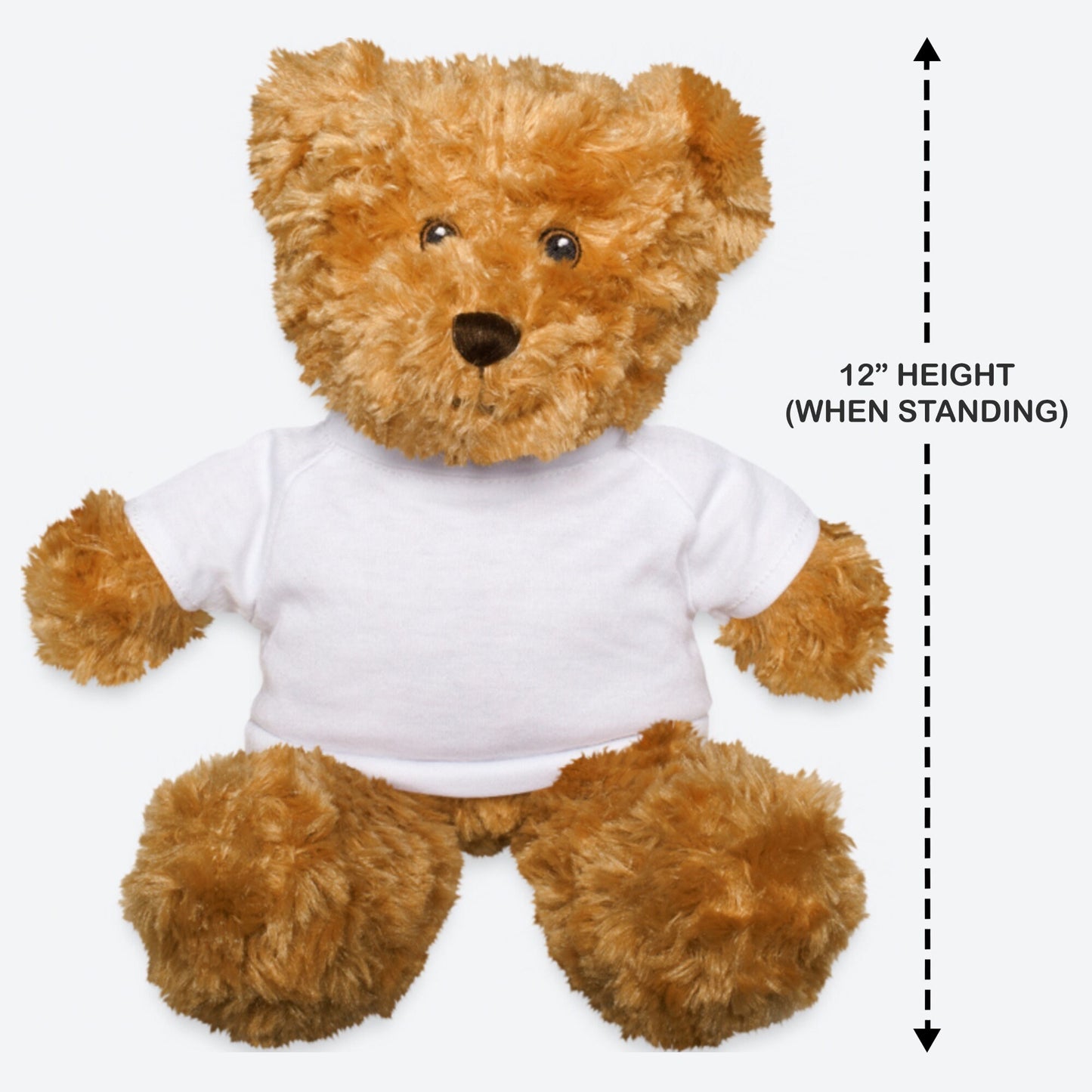 Sending Hugs Teddy In A TShirt Personalized Bear Gift, Graduation Bear, Christmas Bear, Get Well Gift from Grandma, Teddy Baby Shower Gift