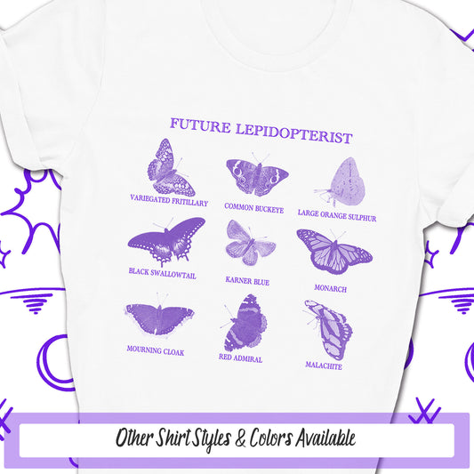 Future Lepidopterist Tee, Butterflies Shirt, Butterfly Lover, Monarch Butterfly Shirt, Nature Lover Shirt, Butterfly Gift, Butterfly Mom Tee
