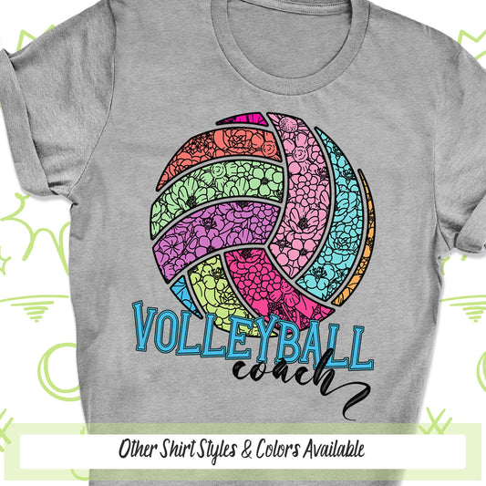 Volleyball Coach Shirt, Volleyball Apparel, Coaches Gift, Coach Appreciation, Volleyball T Shirt, Game Day Shirt, Team Pride, School Spirit