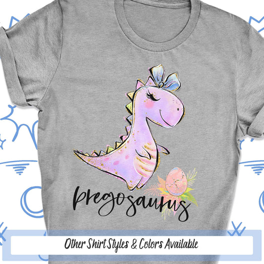 Pregosaurus Motherhood Shirt, Dinosaur Pregnant Mom Shirt, Dinosaur Shirt, Mom To Be Mother To Be Gifts, Pregnancy Shirt, Baby On The Way