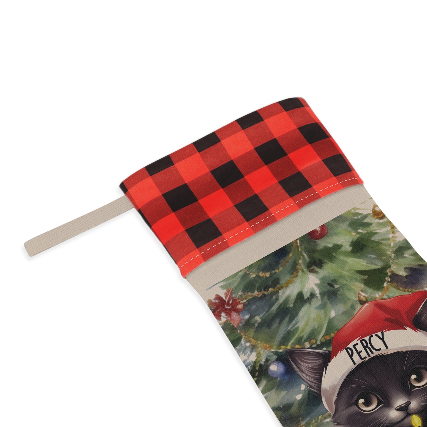 Black Cat Christmas Pet Stockings, Custom Cat Stocking, Cat Lover Gifts, Christmas Home Decor, Christmas Decoration, Christmas Stocking