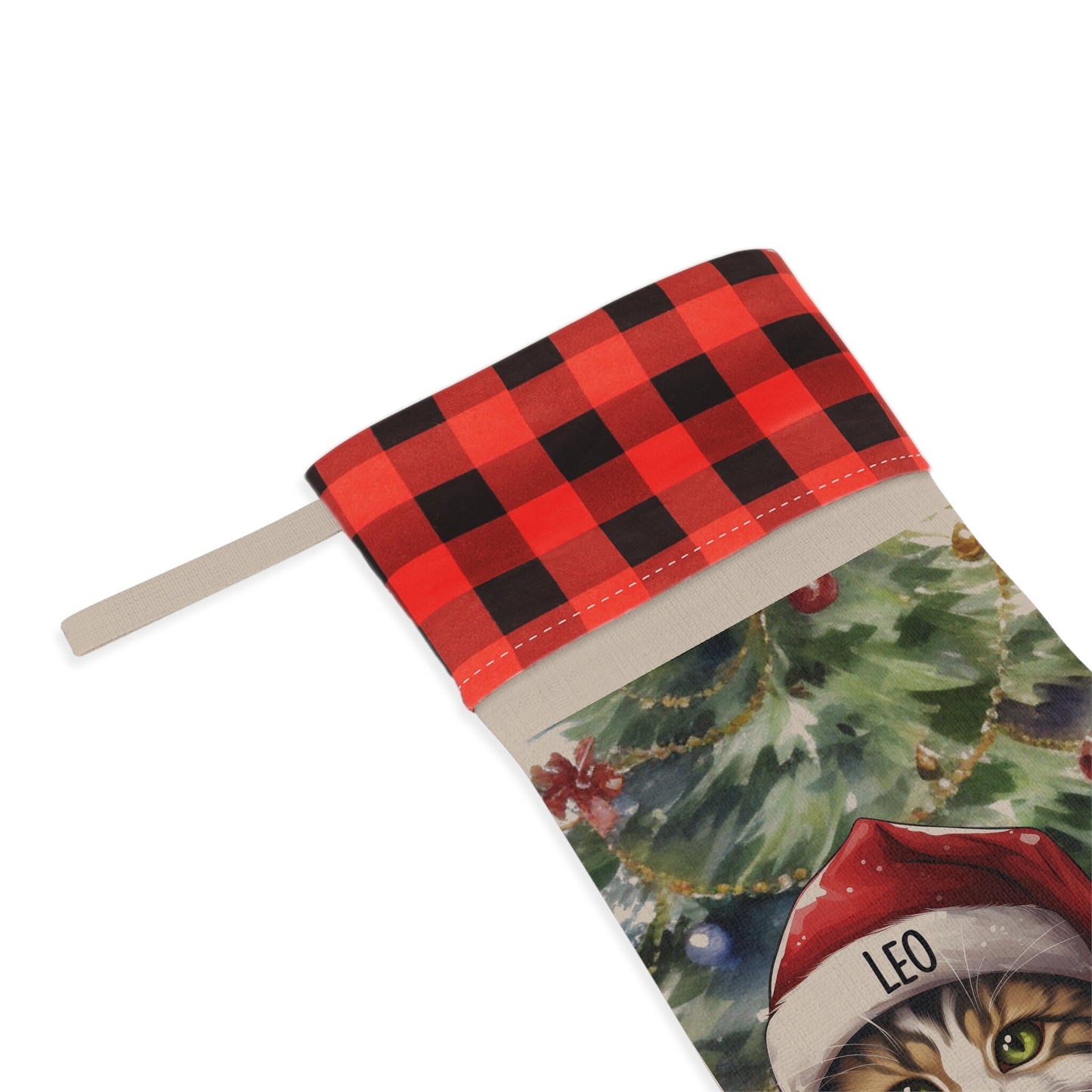 Pixie Bob Cat Christmas Pet Stocking, Custom Cat Stocking Cat Lover Gift, Christmas Home Decor, Christmas Decoration, Christmas Stocking