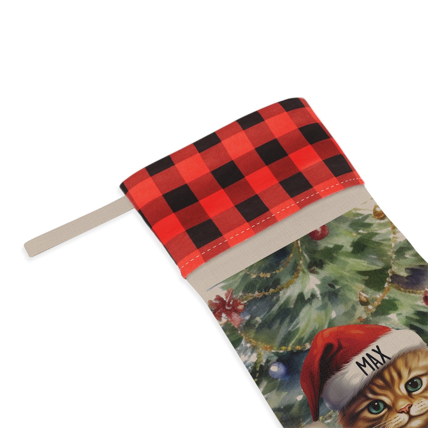 Persian Cat Christmas Pet Stocking, Custom Cat Stocking Cat Lover Gift, Christmas Home Decor, Christmas Decoration, Kitty Christmas Stocking