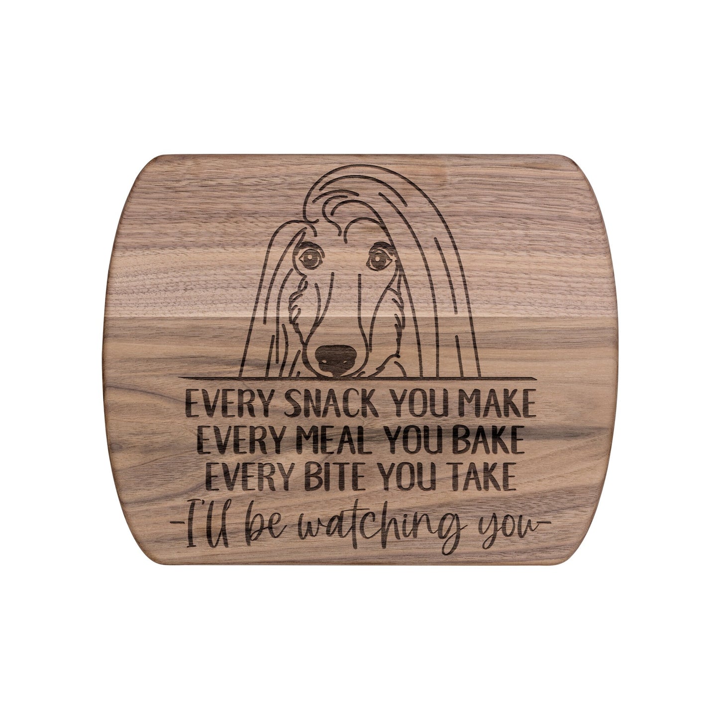 Afghan Hound Snack Funny Cutting Board for Dog Mom, Dog Lover Wood Serving Board, Charcuterie Board, Wooden Chopping Board Gifts for Him