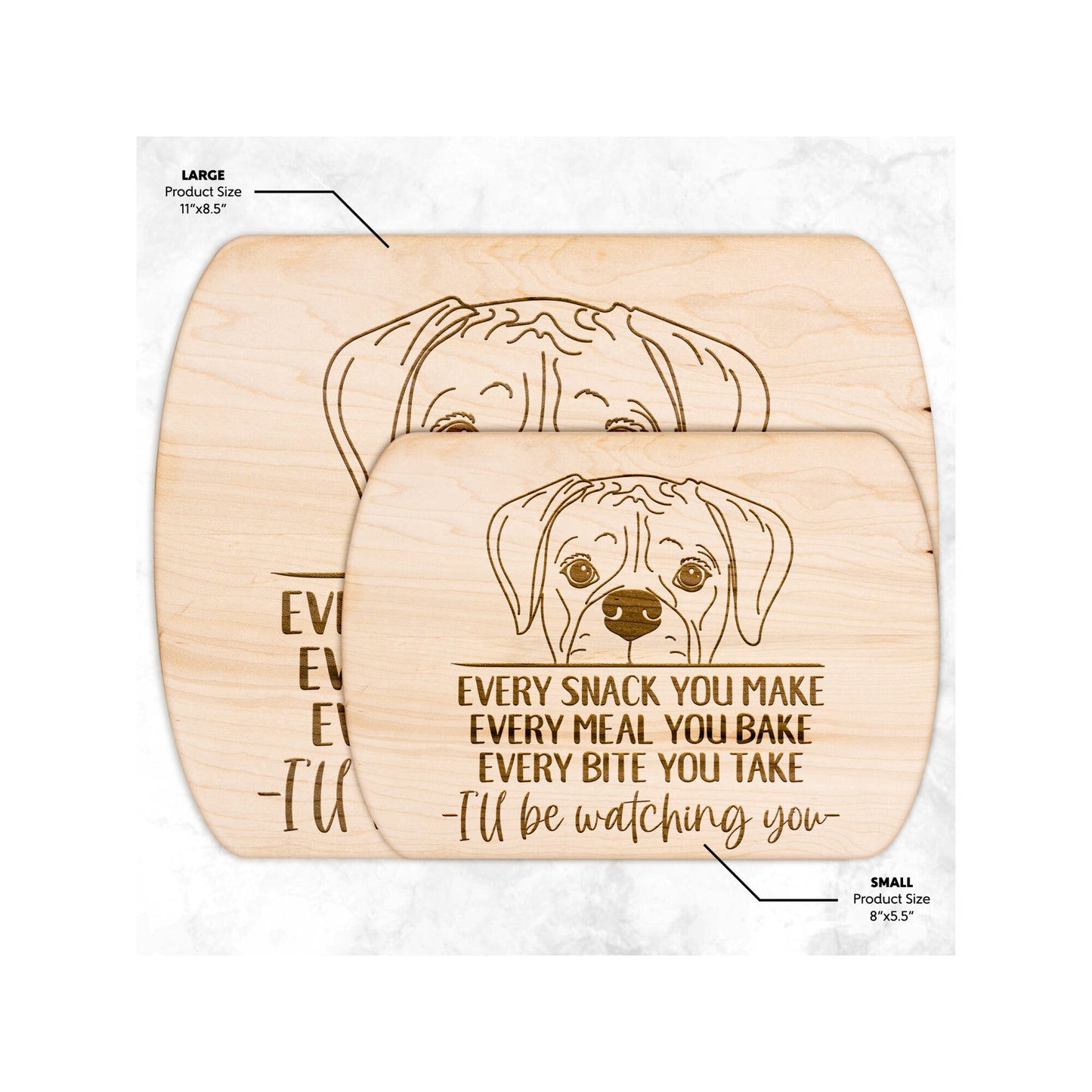 Boxer Dog Snack Funny Cutting Board for Dog Mom, Dog Lover Wood Serving Board, Dog Dad Charcuterie Board, Wooden Chopping Board Gift for Him