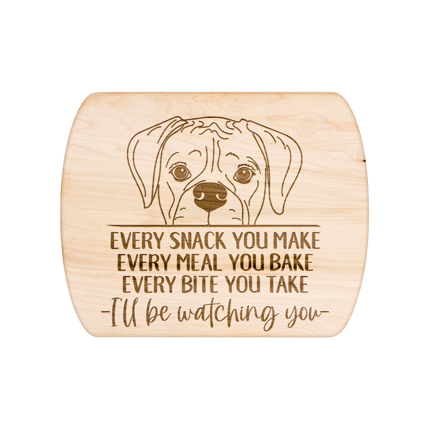 Boxer Dog Snack Funny Cutting Board for Dog Mom, Dog Lover Wood Serving Board, Dog Dad Charcuterie Board, Wooden Chopping Board Gift for Him
