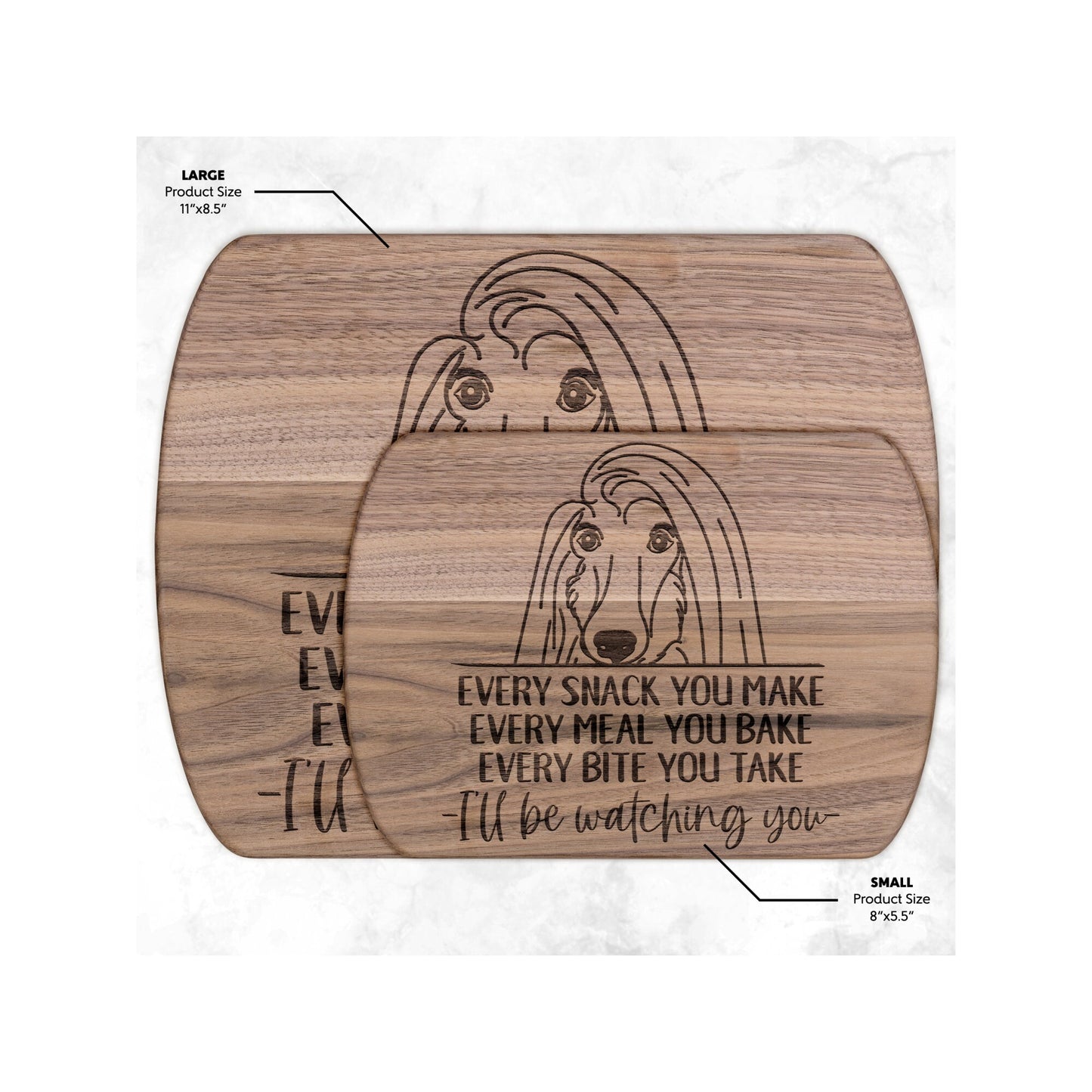 Afghan Hound Snack Funny Cutting Board for Dog Mom, Dog Lover Wood Serving Board, Charcuterie Board, Wooden Chopping Board Gifts for Him