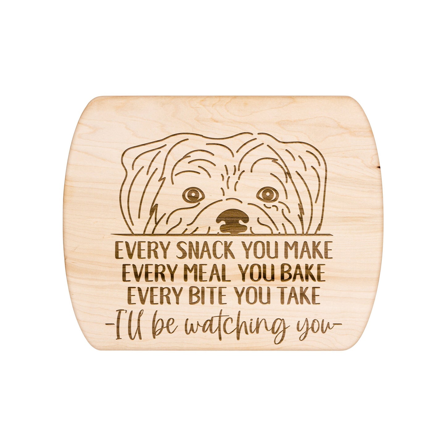 Affenpinscher Dog Snack Funny Cutting Board for Dog Mom, Dog Lover Wood Serving Board, Charcuterie Board, Wooden Chopping Board Gift for Him