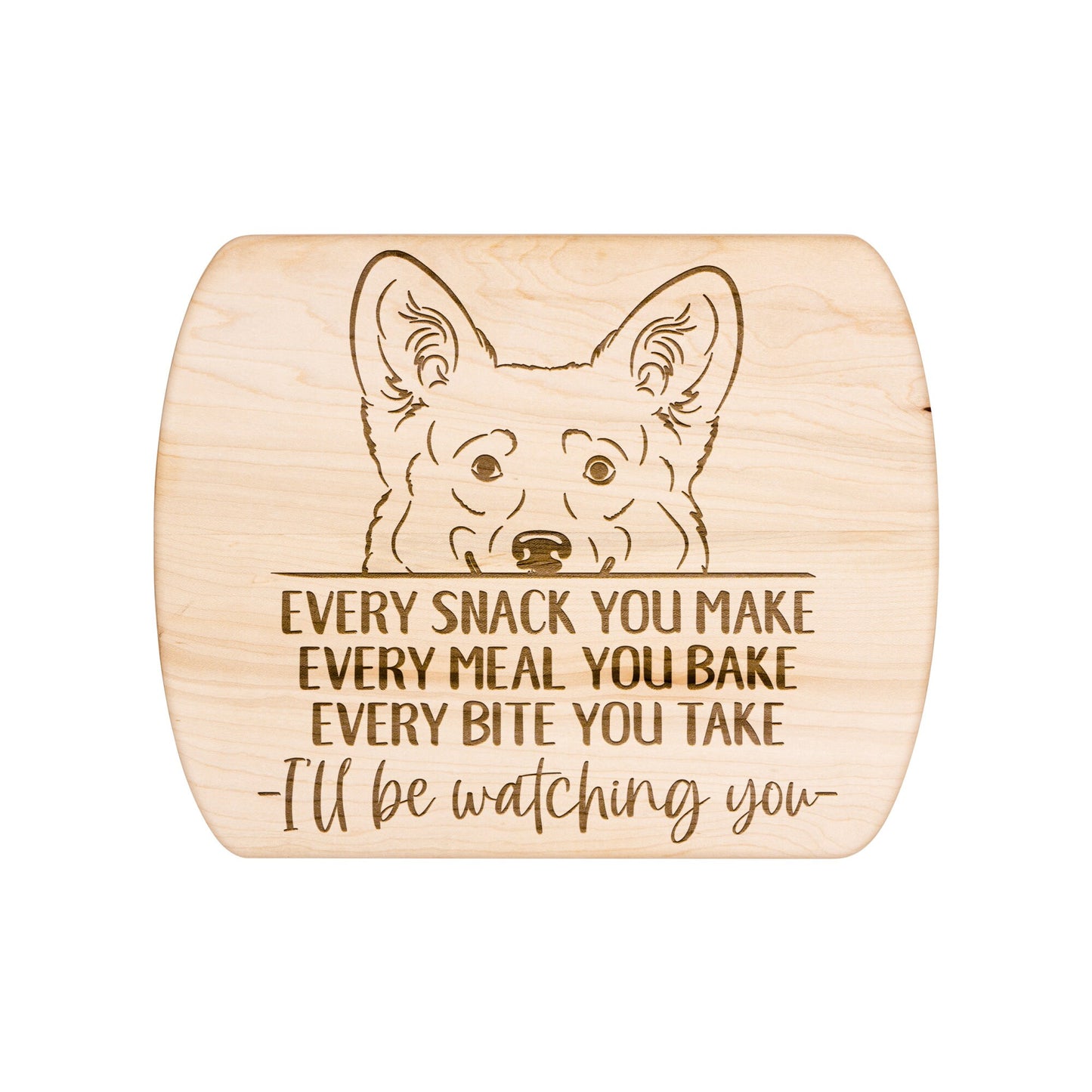 Corgi Dog Snack Funny Cutting Board for Dog Mom, Dog Lover Wood Serving Board, Dog Dad Charcuterie Board, Wooden Chopping Board Gift for Him