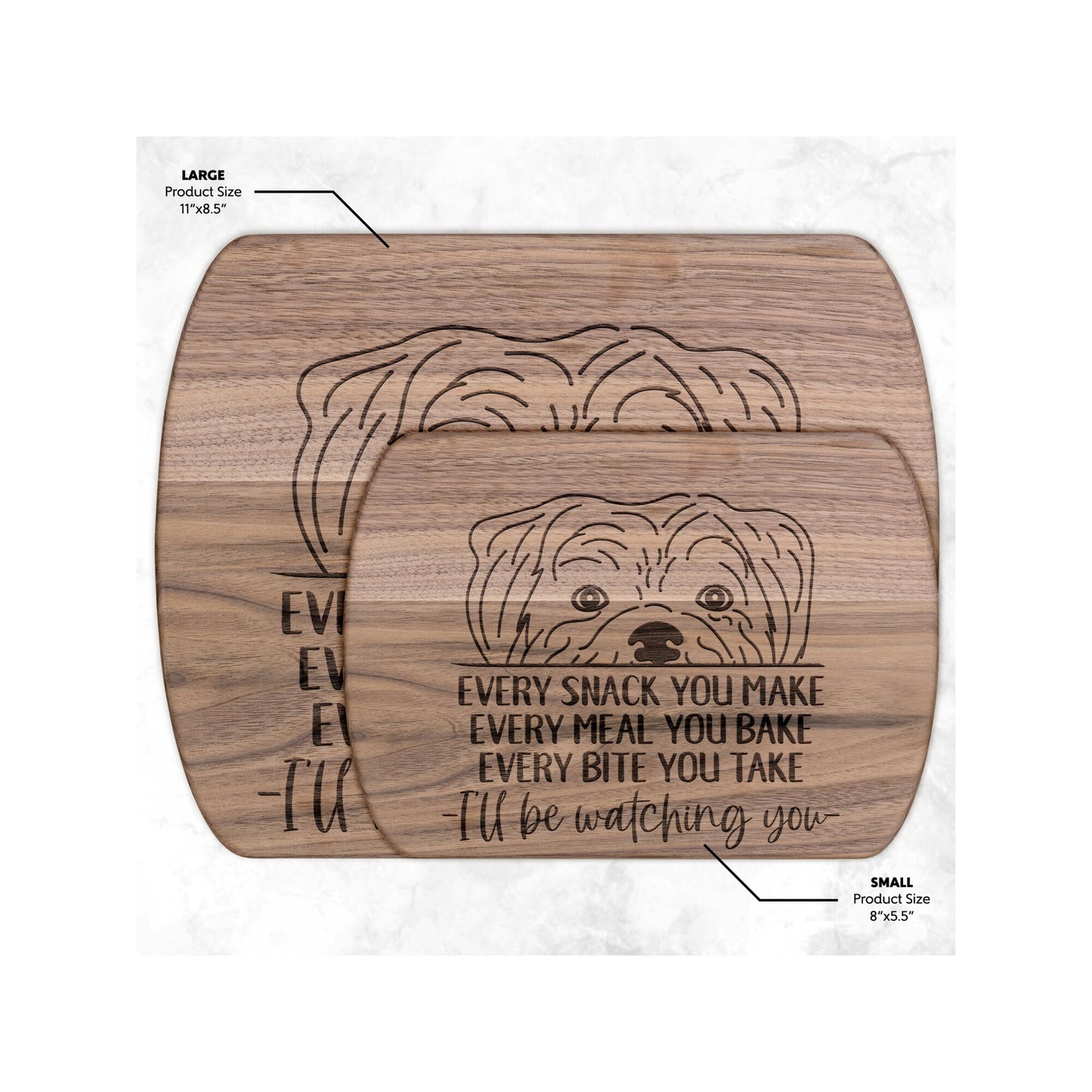 Affenpinscher Dog Snack Funny Cutting Board for Dog Mom, Dog Lover Wood Serving Board, Charcuterie Board, Wooden Chopping Board Gift for Him