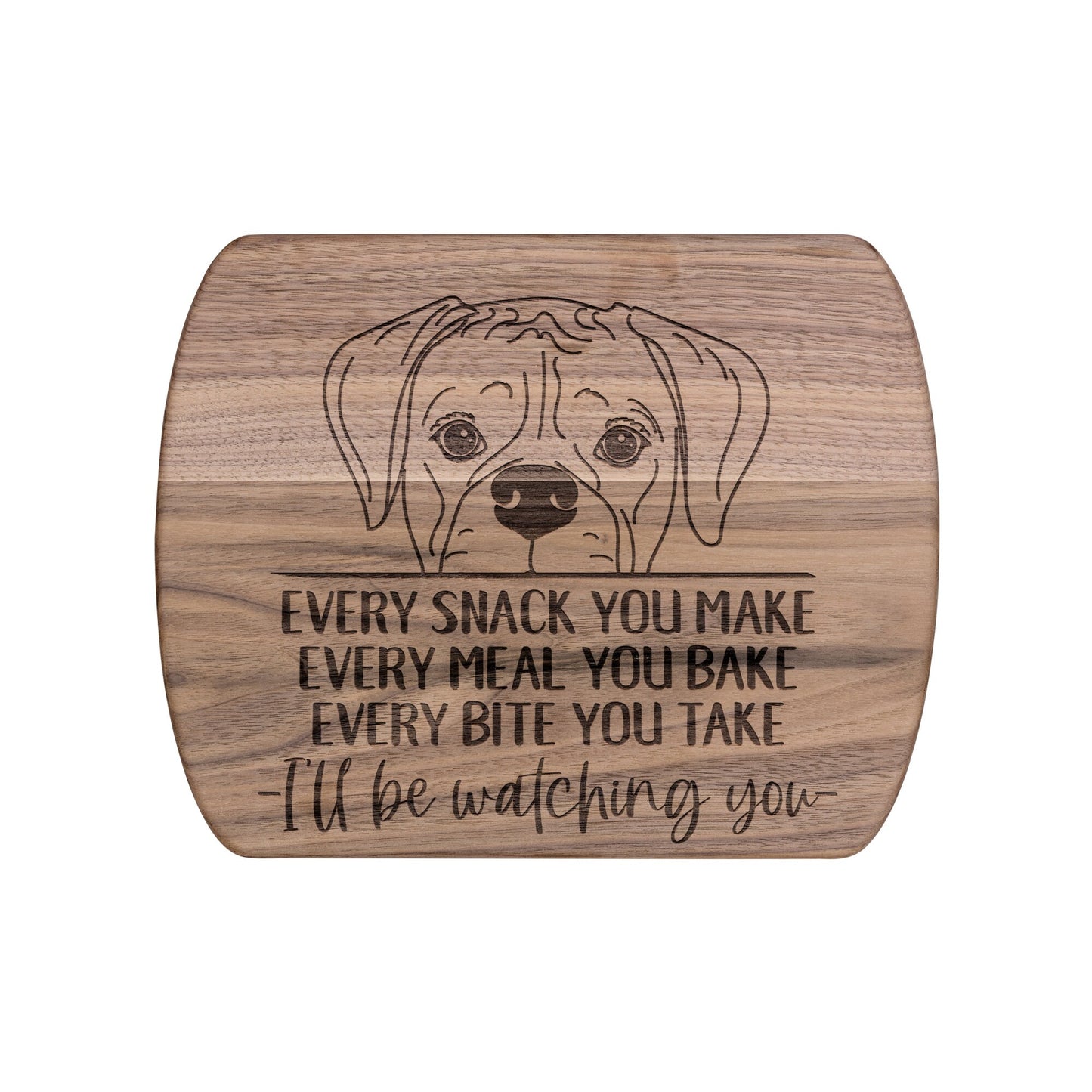 Boxer Dog Snack Funny Cutting Board for Dog Mom, Dog Lover Wood Serving Board, Dog Dad Charcuterie Board, Wooden Chopping Board Gift for Him