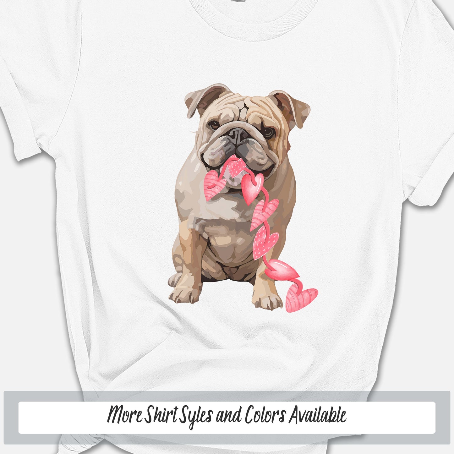 a t - shirt with a picture of a dog with a bow tie