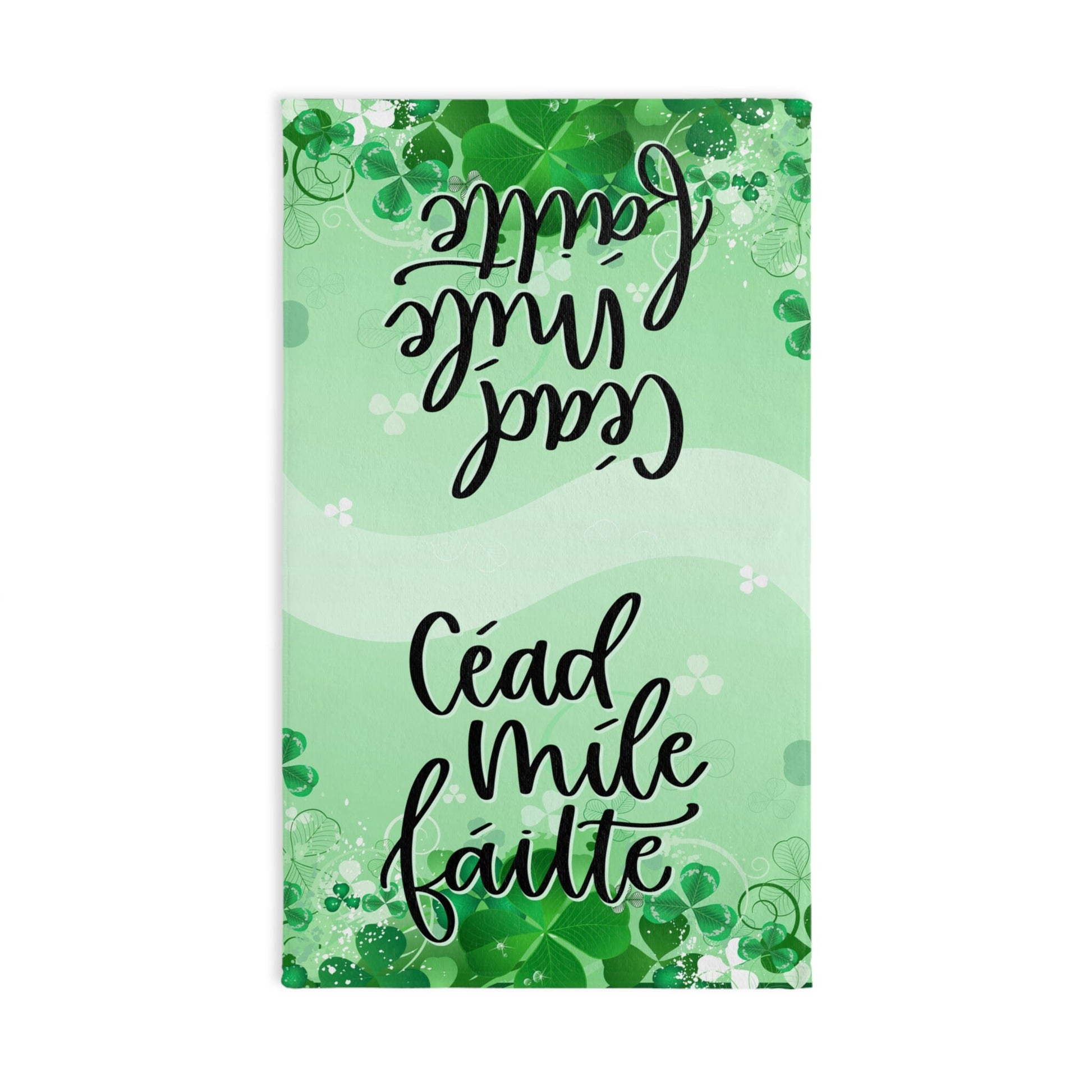 a green and white card with the words happy st patrick&#39;s day on it