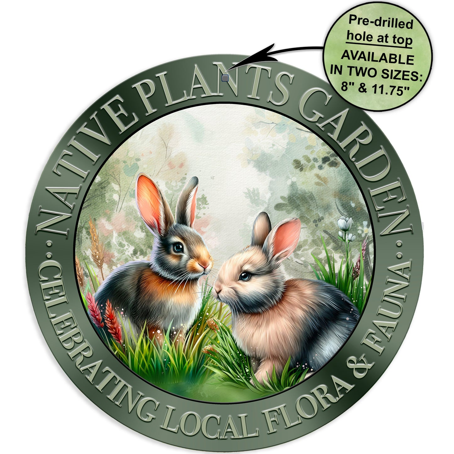 a picture of two rabbits in the grass