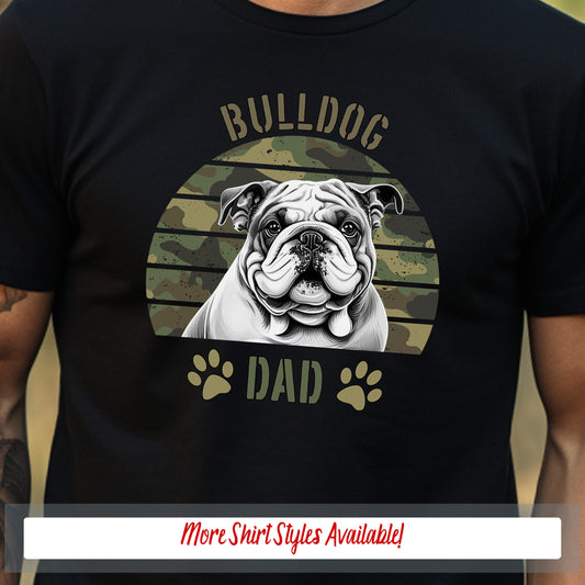 a man wearing a black shirt with a bulldog on it