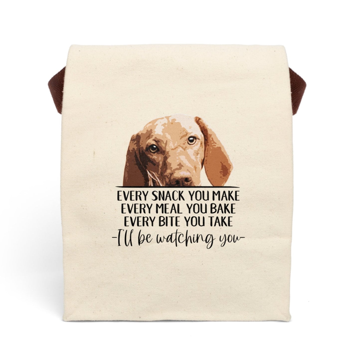 a bag with a picture of a dog on it