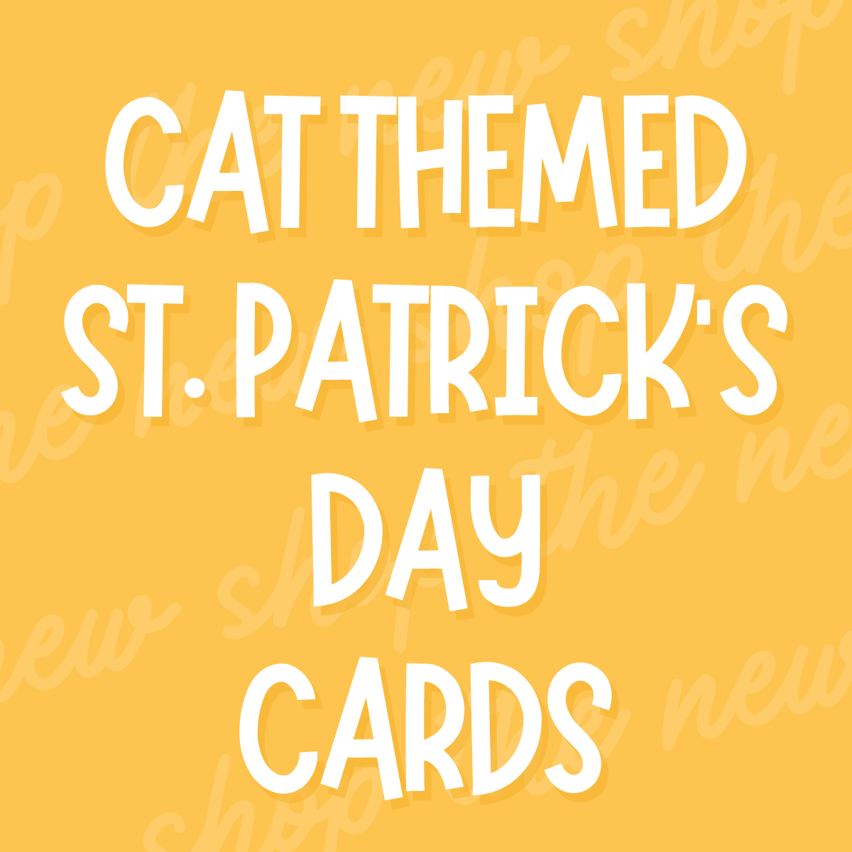 Cat Themed St. Patrick's Day Cards