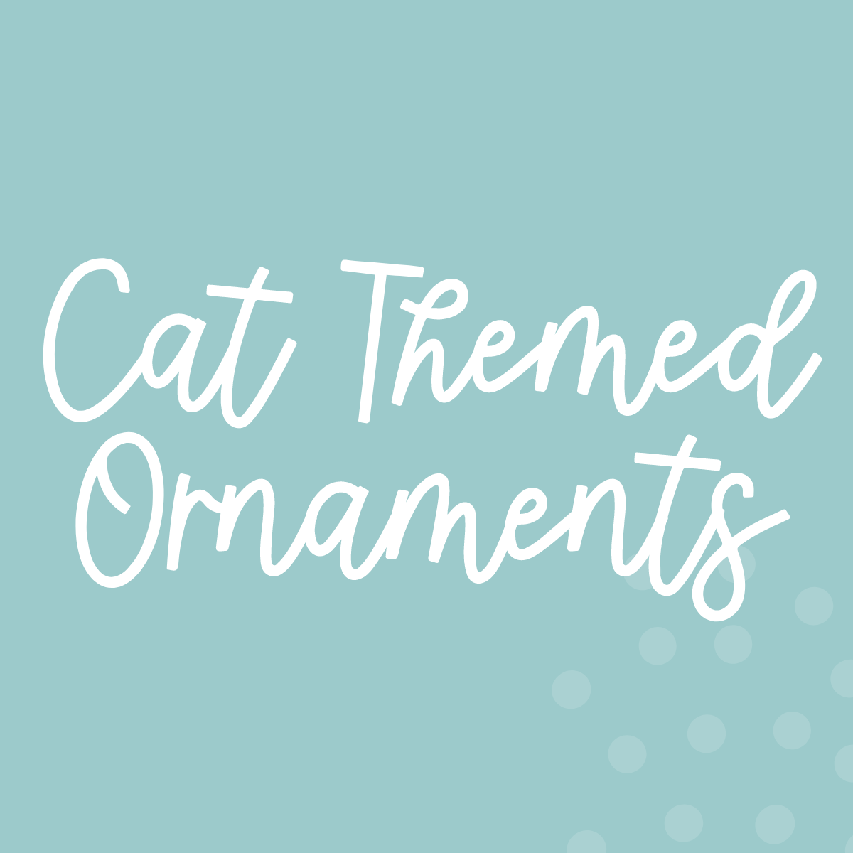 Cat Themed Ornaments