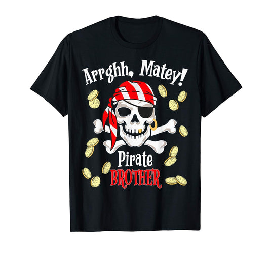 Pirate Brother Shirt, Halloween Shirt, Big Brother Tshirt, Pirate Shirts, Boys Birthday Shirt, Little Brother Shirt, Cruise Shirts, Pirates