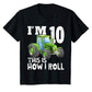 Kids Green Tractor Birthday Shirt All Ages 1 2 3 4 5 6 7 8 9 10 11 12 Years Old Personalized Farm Birthday, Farm Shirt, Farm Art