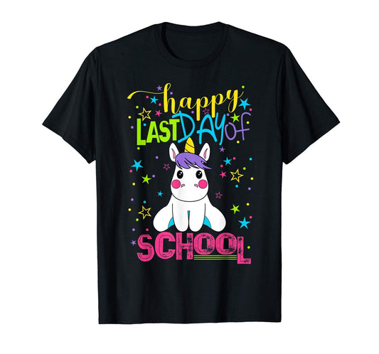 Last Day School Shirt Teacher Appreciation Student Unicorn