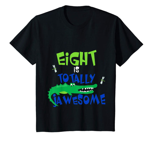 Kids  Totally Jawsome Awesome Alligator Birthday Shirt All Ages 1 2 3 4 5 6 7 8 9 10 11 12 Years Old