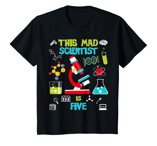Mad Scientist Shirt, Mad Science Birthday Shirt, Personalized Shirt, Customized Shirt, Scientist Clipart, Mad Scientist Party, Party Gift