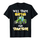 Will Trade Sister for Tractor Shirt, Green Tractor, Big Sister, Little Sister, Big Brother Gift, Baby Announcement, Pregnancy Reveal Shirt