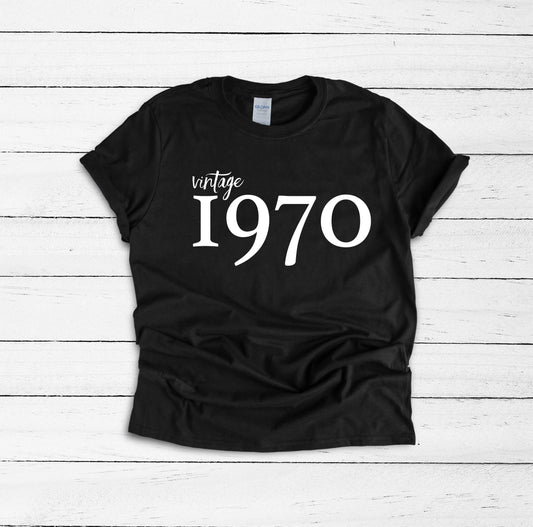 50th Birthday Gifts for Women, Vintage 1970 Shirt, Funny Birthday Gift Wife, Birthday Shirt, Womens Birthday Gift, Birthday For Her