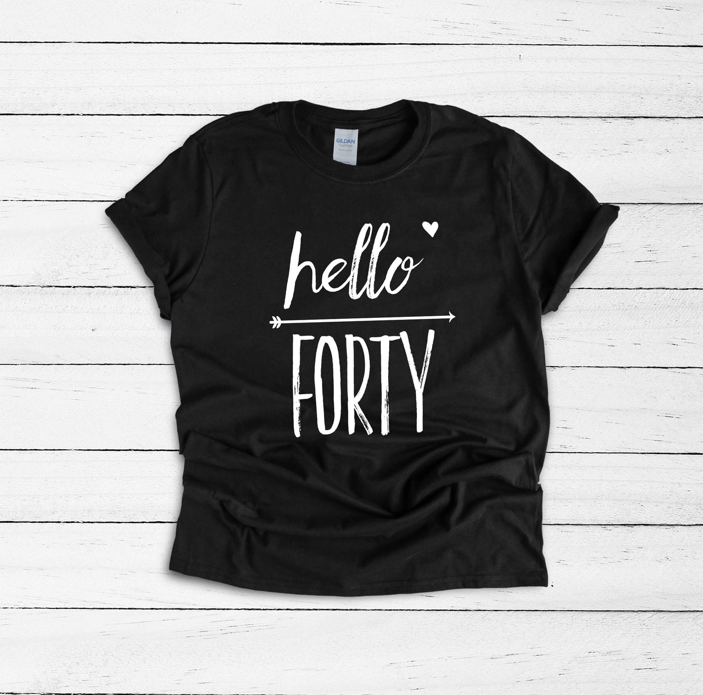 Hello Forty Shirt, 40th Birthday Gift, Funny Birthday T-Shirt for Women, Women Birthday Gift, Birthday Queen, Birthday for Her