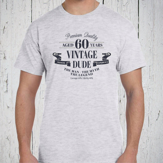 60th Birthday Shirt, Vintage Dude Birthday Gift, 60th Birthday Ideas, Birthday Present, Funny Birthday T-Shirt, 60th Birthday Sweatshirt