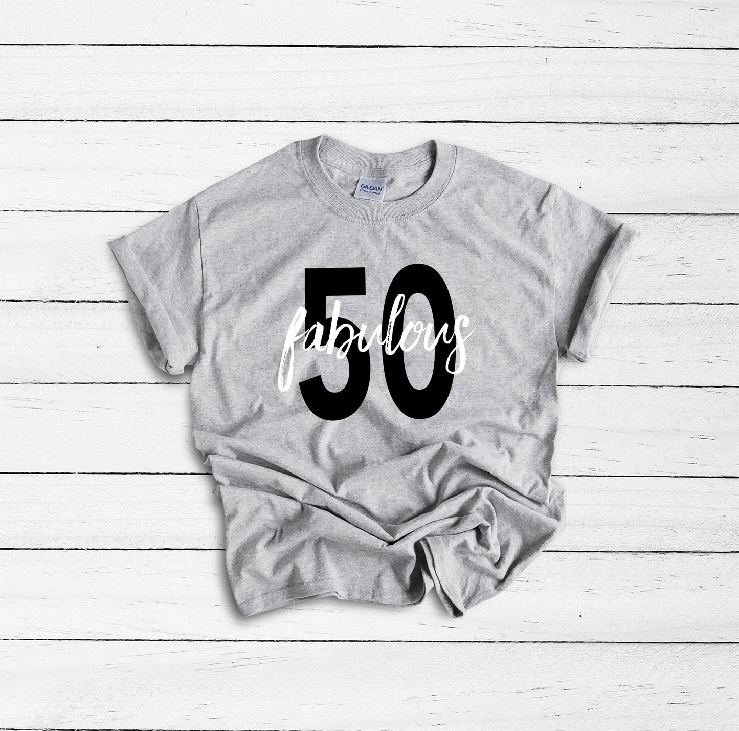 50 and Fabulous, 50th Birthday Shirt, Fifty and Fabulous, Fabulous at 50 Shirt, 50 Birthday Gifts, Happy 50th Birthday, Fabulous 50th