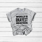 World's Okayest Brother Shirt, Big Brother Shirt, Brother, Brother Gift, Funny T Shirt, For Brother, Brother Shirts, Gift for Brother