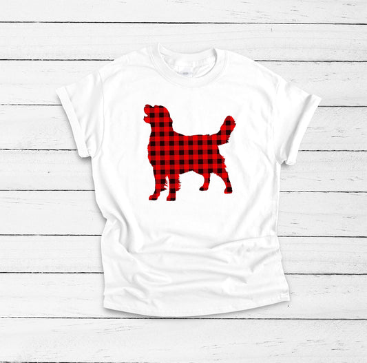 Red Buffalo Plaid Golden Retriever Shirt, Golden Retriever Gifts, Golden Retriever Shirt, Golden Retriever Mom, Dog Lover Shirt, Dog Mom