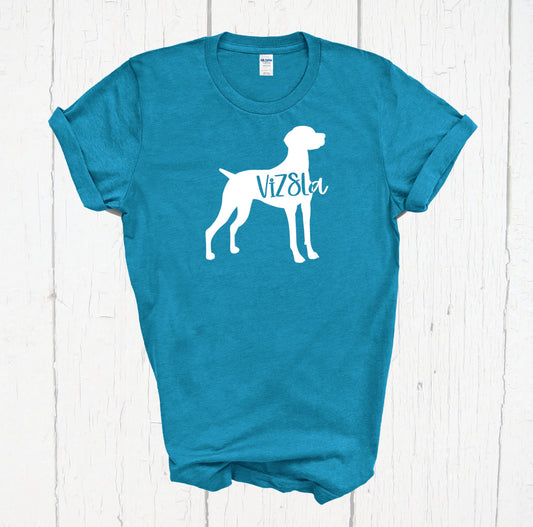 Vizsla Dog Shirt, Dog Mom Shirt, Dog Dad Shirt, Dog Lover Shirt, Vizsla Art Shirt, Vizsla Dog Lover, Hungarian Vizsla Dog