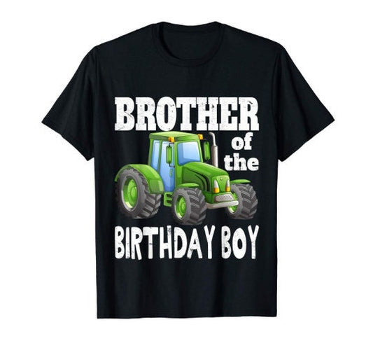 Brother of Birthday Boy Kids Farm Tractor Party Shirt Idea