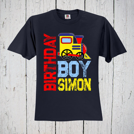 Train Birthday Shirt, Personalized Train, Birthday Boy, Train Shirt, Train Party, Choo Choo Train, Boys Train Birthday, 2nd Birthday Shirt