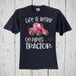 Life Is Better on Papa's Red Tractor, Farm Tractor Shirt, Papas Girl, Farm Shirt, Farm Tractor Print, Tractor Party, Farm Birthday Party