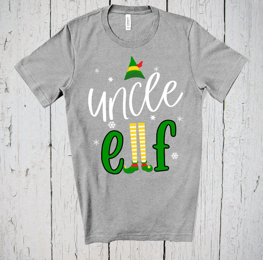 Uncle Elf, Elf Shirts, Gift for Uncle, Christmas Elf, Holiday Shirt, Christmas Shirt, Christmas Party, Elf Family Shirts, Elf Shirts Shirt
