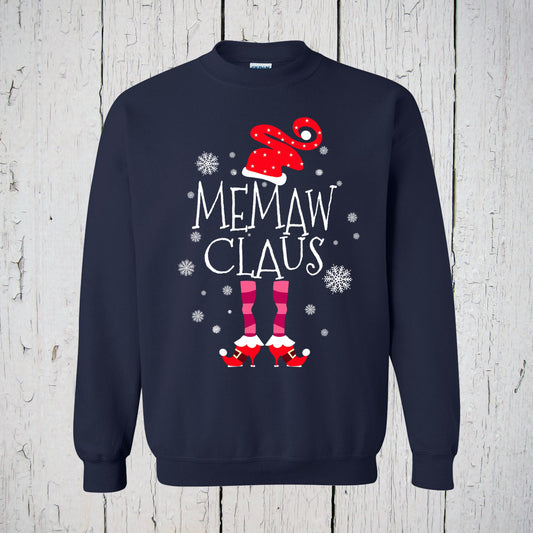 Memaw Claus Sweatshirt, Memaw Shirts, Santa Claus Suit, Christmas Shirt, Memaw Gifts, Memaw Shirt, Personalized Shirt, Funny Christmas Shirt